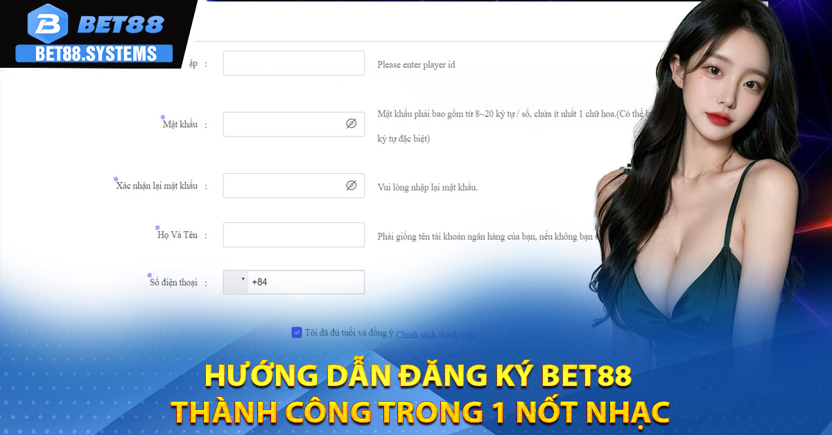 Link đăng ký tài khoản chính thức mới nhất của BET88