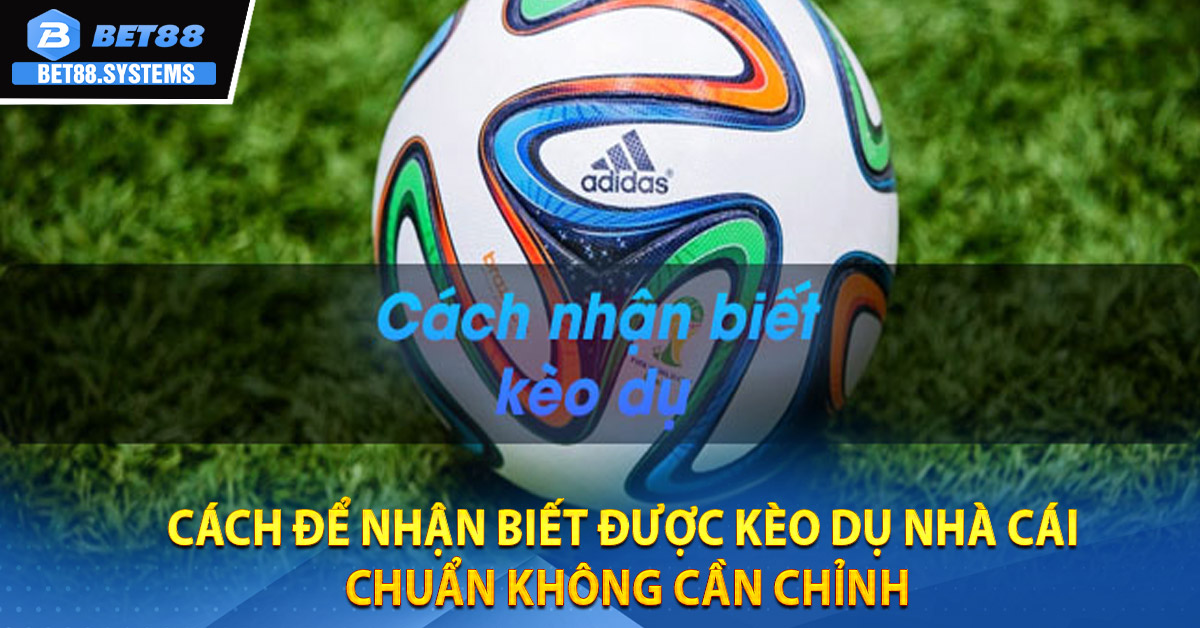 Cách để nhận biết được kèo dụ nhà cái chuẩn không cần chỉnh