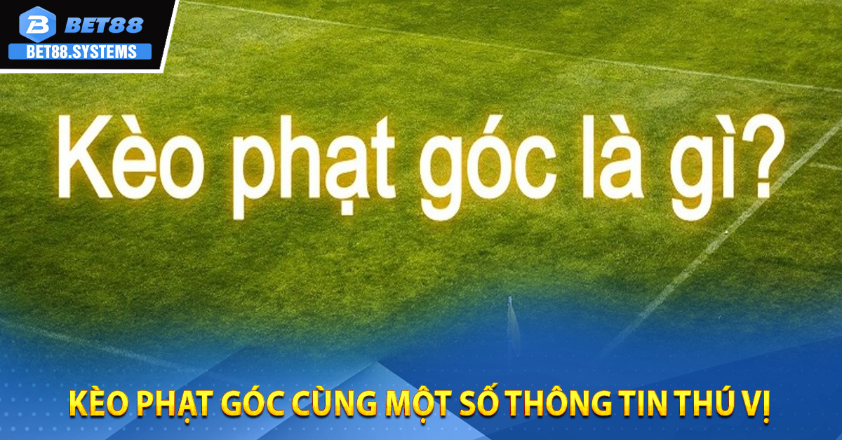 Kèo phạt góc cùng một số thông tin thú vị